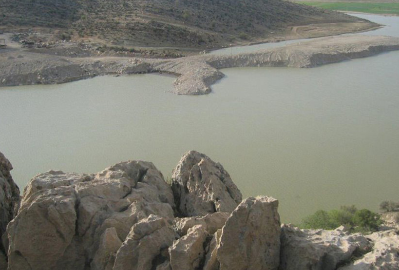 دریاچه ای جالب و دیدنی در سد تنگاب فیروزآباد