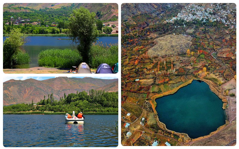 خاص ترین دریاچه قزوین برای دیدن