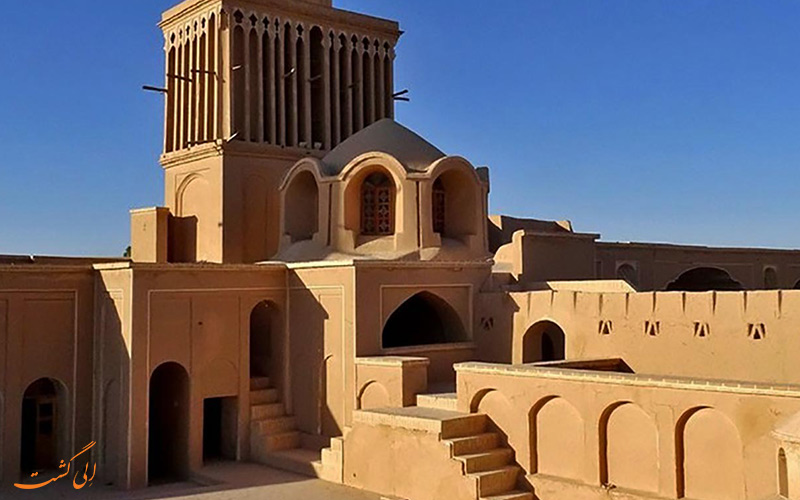 زیباترین خانه تاریخی یزد / خانه آقازاده;  جاذبه ای بی نظیر در کوه ابر یزد