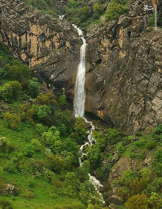 آبشار آبشش؛  زیباترین آبشار کردستان
