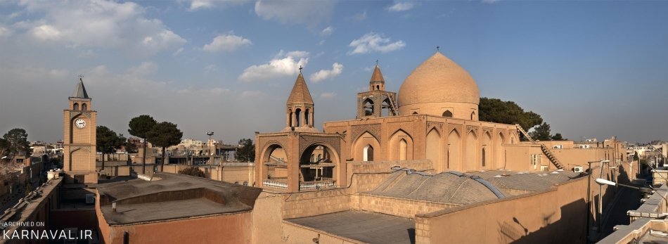 معماری شگفت انگیز کلیسای وانک اصفهان