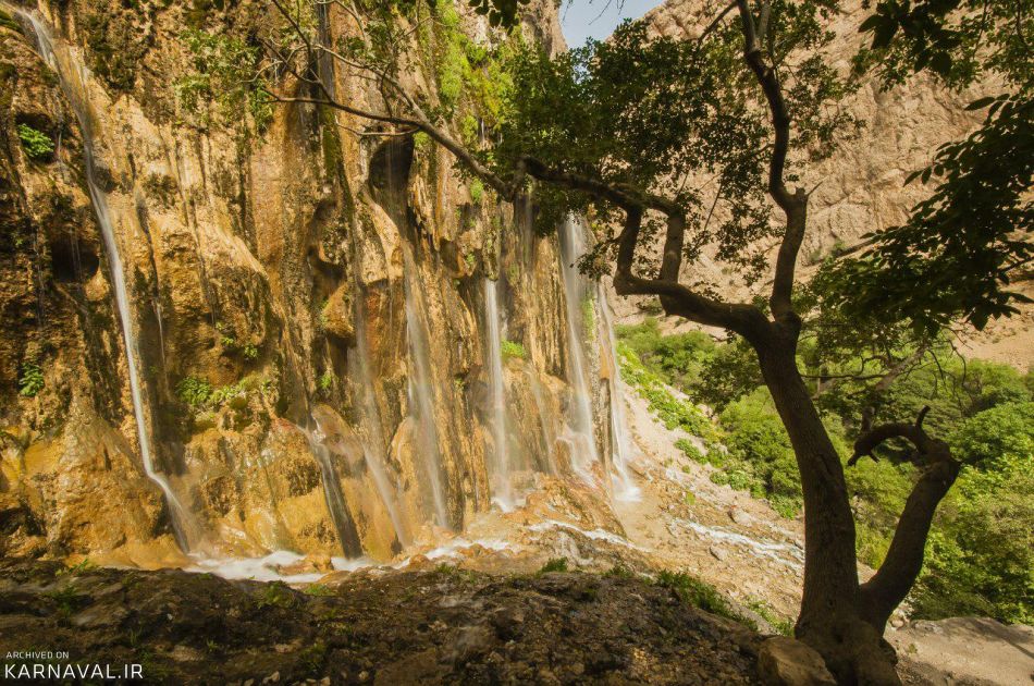 آبشار مارگون سپیدان;  جاذبه ای شگفت انگیز در فارس