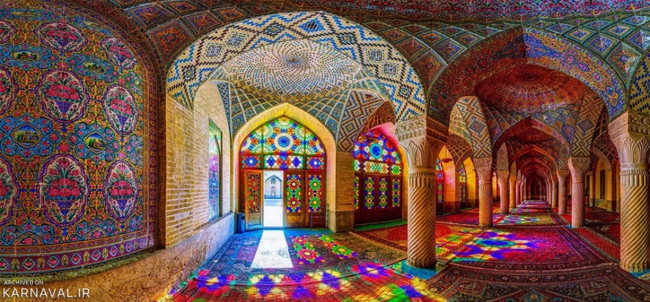 مسجد نصیرالملک;  یک جاذبه فوق العاده و رنگارنگ