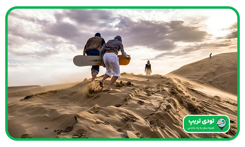 کویر ورزنه در زمستان